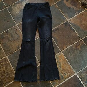Amazon Black pull on flares size small